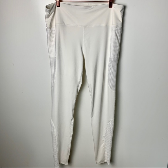 JoyLab white running mesh leggings pants plus size 2X - Picture 2 of 8